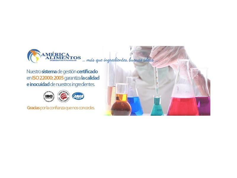 América Alimentos recibe certificación ISO22000:2005