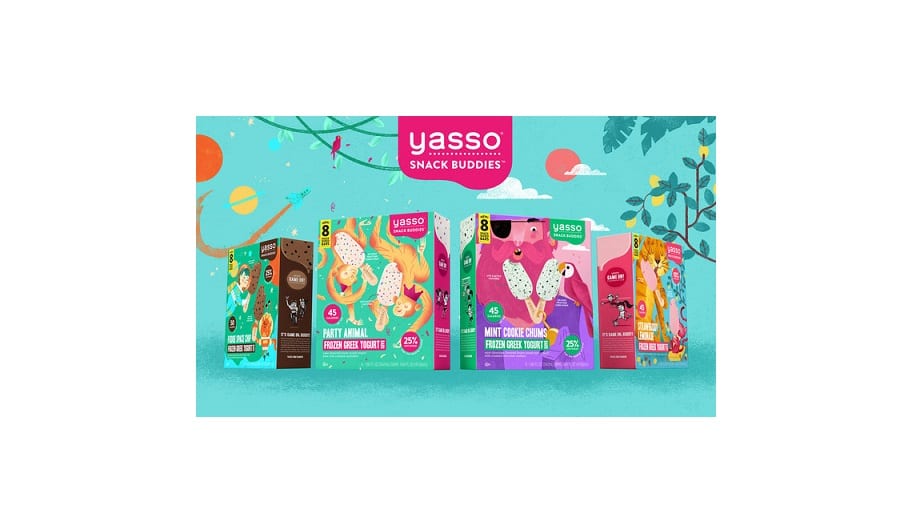 Cremosas barras de yogur congelado