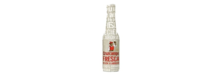 Cruzcampo fresca recién elaborada