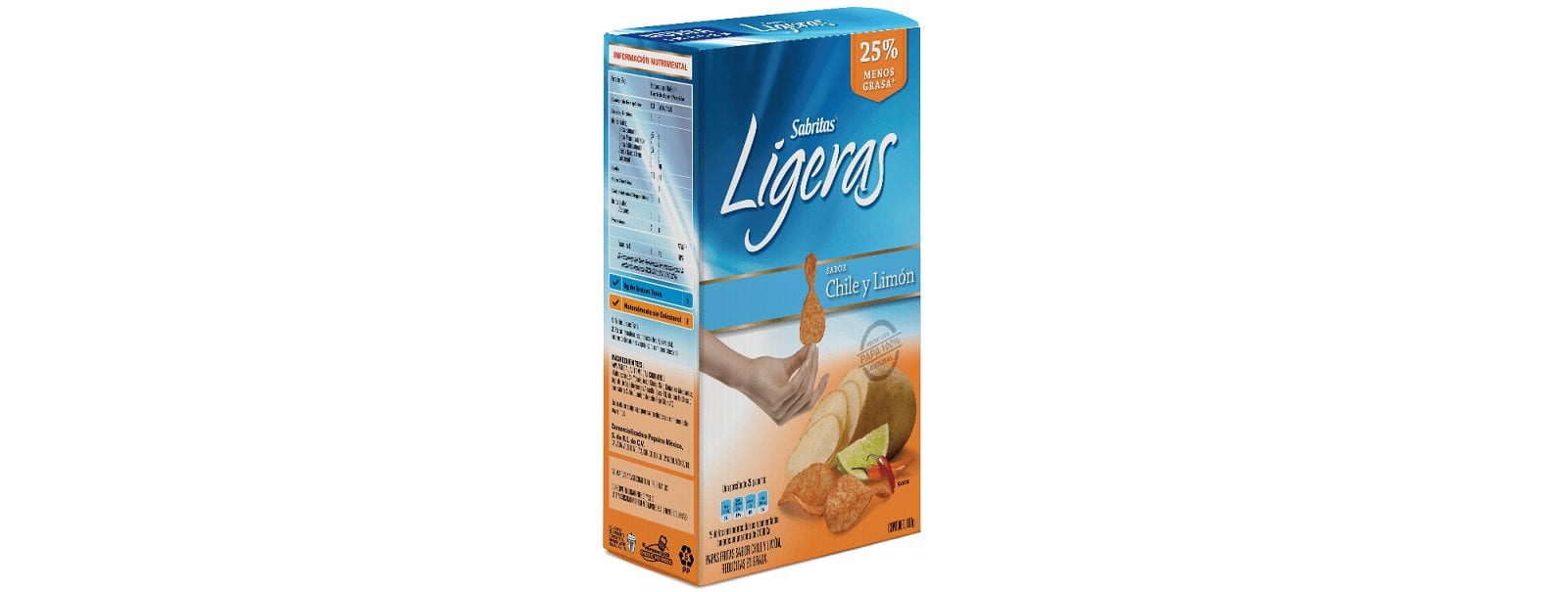 Nuevo empaque de Sabritas Ligeras
