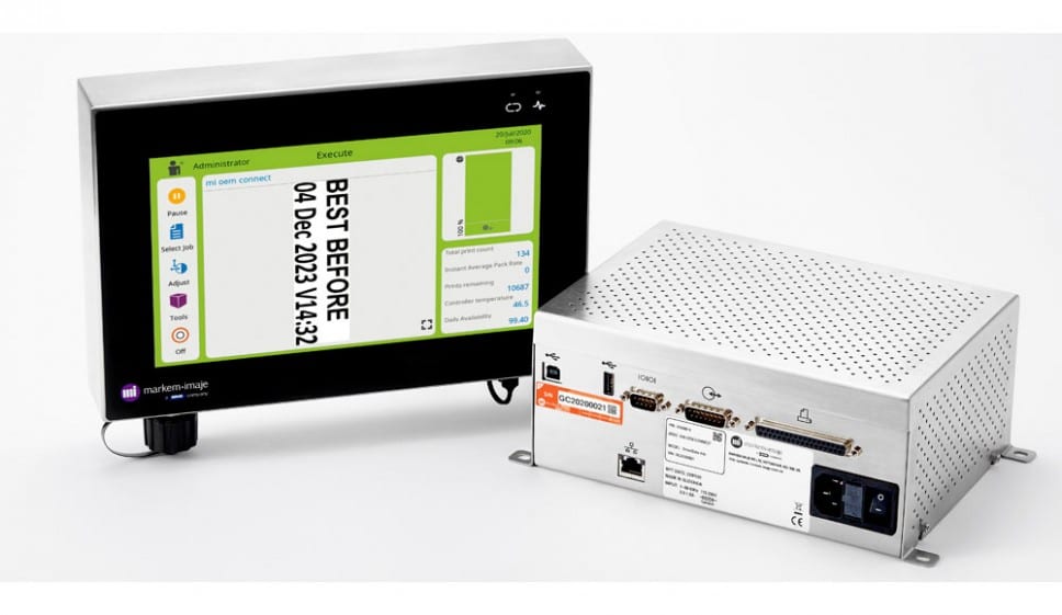 Impresora de transferencia térmica para líneas de envasado