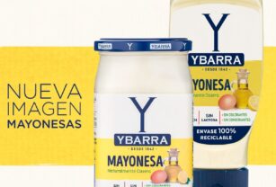 Ybarra renueva la imagen de toda su línea de mayonesas. Tanto en formato vidrio como en su presentación de envases boca-abajo.