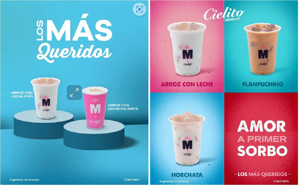Cadena de cafeterías rinde tributo a tres de sus especialidades