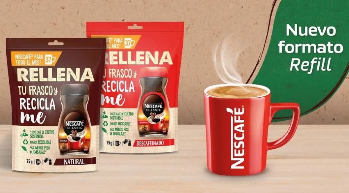 Conoce la nueva bolsa refill 100% reciclable de Nescafé®