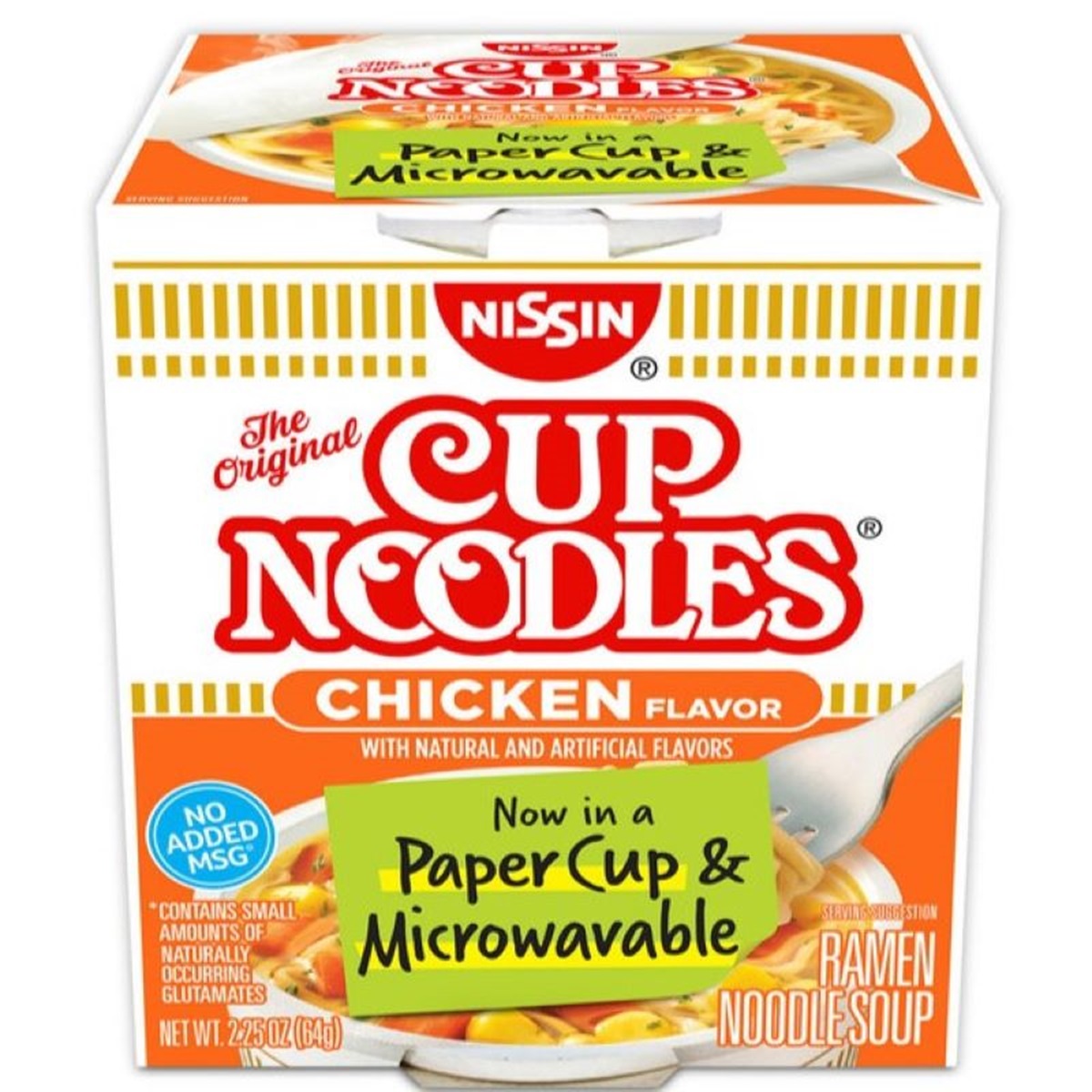 Lanzan vasos de papel reciclado para ramen instantáneo