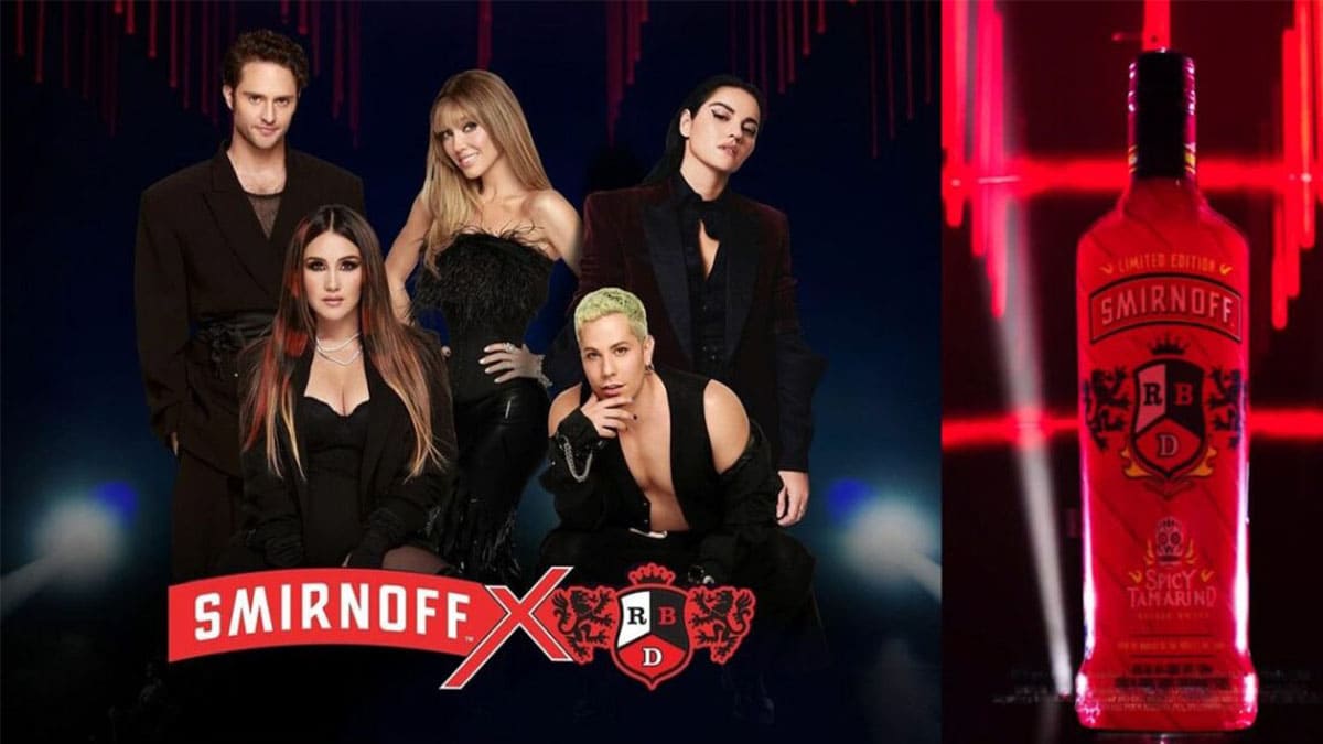 Vodka Smirnoff lanza botella edición especial con RBD