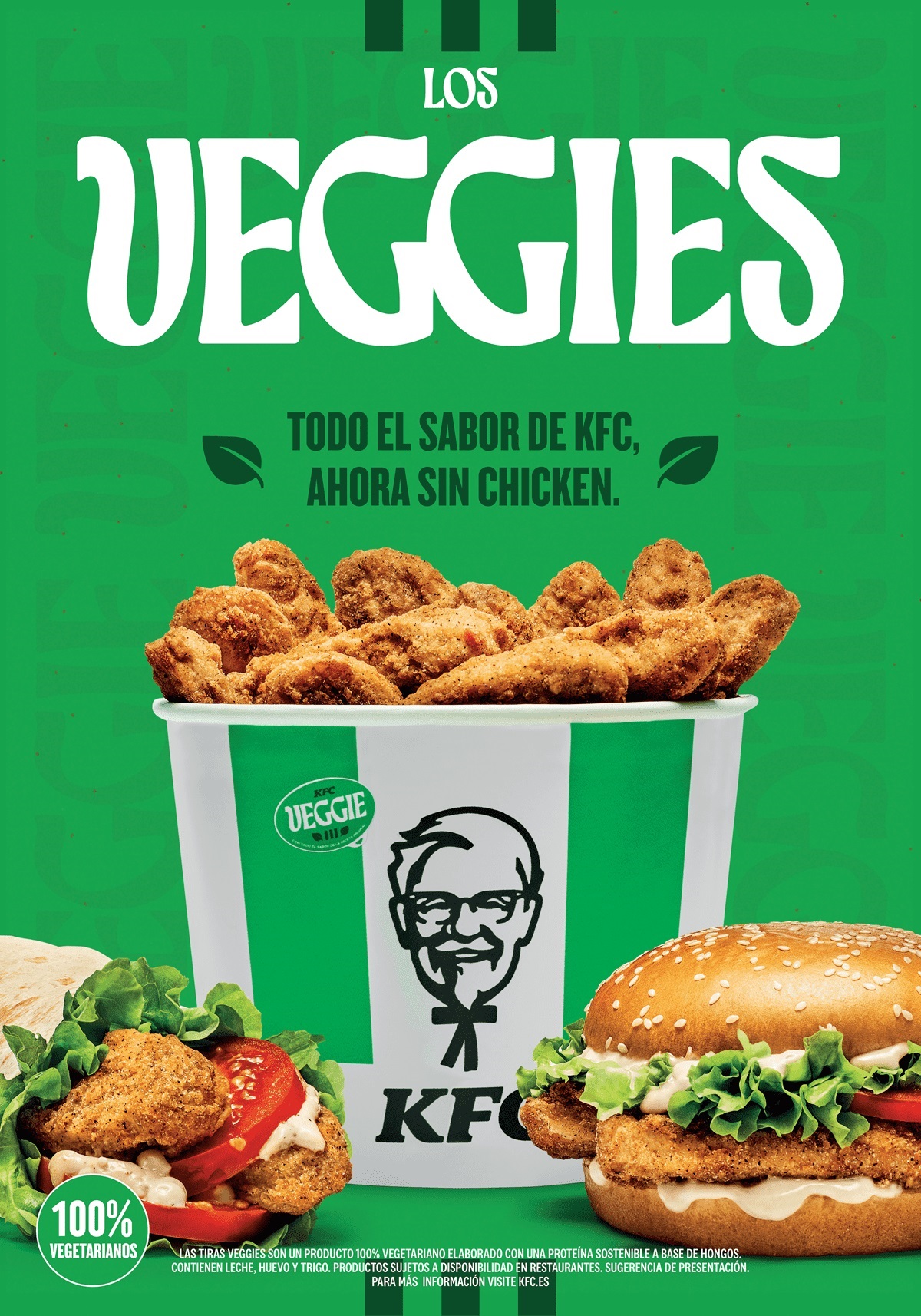 Los productos vegetales de KFC llegan a España con su gama “Los veggies”