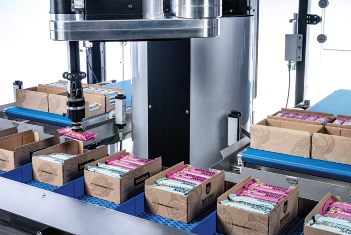 ¿Cuál es el papel de los cobots en el empacado de alimentos de confitería?