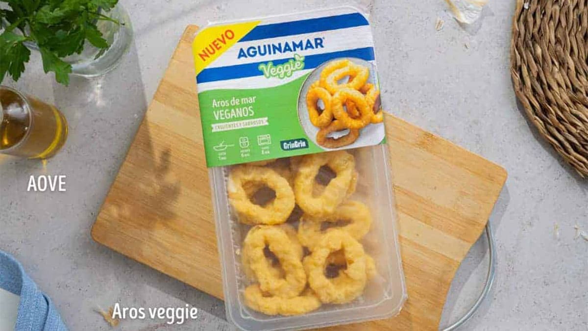 Aguinamar se asocia con Vrave para lanzar aros de calamar veganos