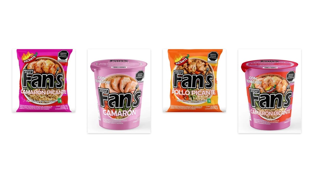 Sopa Fans reforzará su presencia en México con nuevos sabores y segunda generación de sopas instantáneas